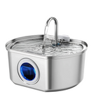 MietzBar - Smart Edelstahl Katzenbrunnen 3,2L – Leiser Wasserspender mit Filtersystem inkl. 8 Ersatzfilter